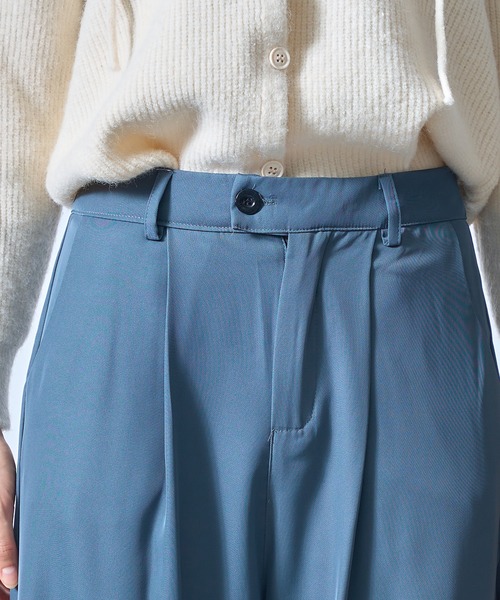 MAISON BREEZE（メゾンブリーズ）の「【MAISON BREEZE】ハイウエストタックパンツ オフィスカジュアル SCCH205 ※（その他パンツ・レディース・グレー/ブラック/カーキ・3/4/5）」の11枚目の写真