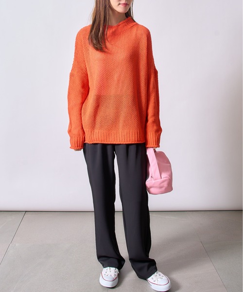 MAISON BREEZE（メゾンブリーズ）の「【MAISON BREEZE】ハイウエストタックパンツ オフィスカジュアル SCCH205 ※（その他パンツ・レディース・グレー/ブラック/カーキ・3/4/5）」の10枚目の写真