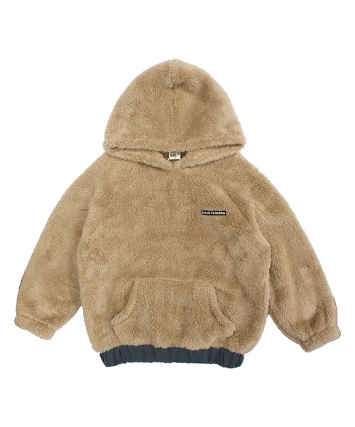 Bee des Bee（ビーデスビー）の「ボアパーカー（パーカー・キッズ・ベージュ・100cm/120cm/130cm/150cm/110cm/140cm）」の2枚目の写真