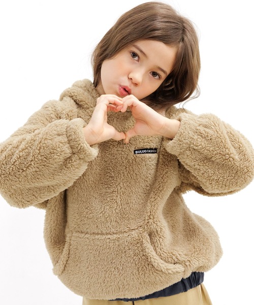 Bee des Bee（ビーデスビー）の「ボアパーカー（パーカー・キッズ・ベージュ・100cm/120cm/130cm/150cm/110cm/140cm）」の8枚目の写真