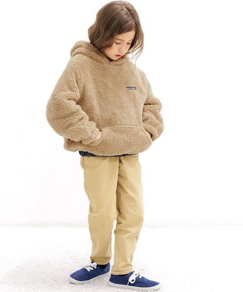 Bee des Bee（ビーデスビー）の「ボアパーカー（パーカー・キッズ・ベージュ・100cm/120cm/130cm/150cm/110cm/140cm）」の6枚目の写真