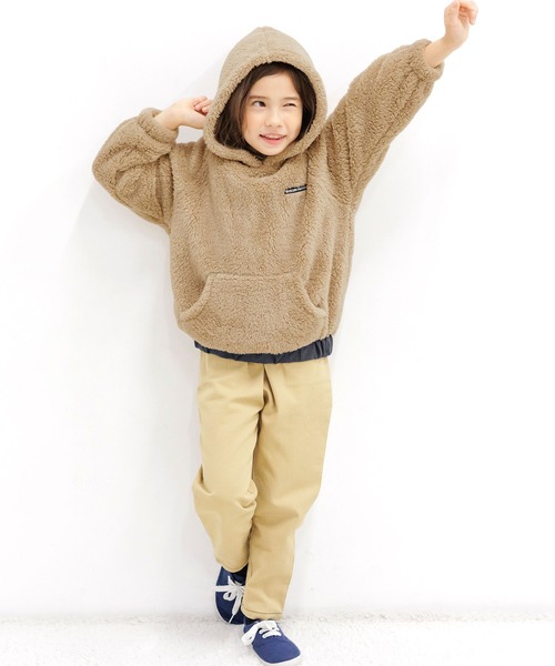 Bee des Bee（ビーデスビー）の「ボアパーカー（パーカー・キッズ・ベージュ・100cm/120cm/130cm/150cm/110cm/140cm）」の4枚目の写真