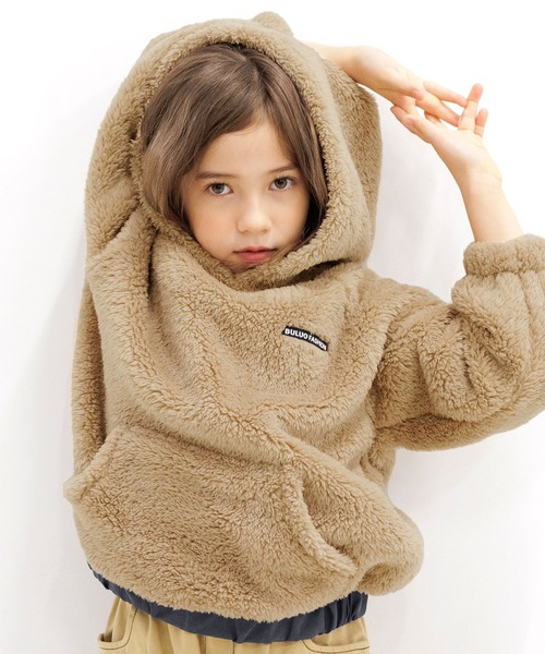 Bee des Bee（ビーデスビー）の「ボアパーカー（パーカー・キッズ・ベージュ・100cm/120cm/130cm/150cm/110cm/140cm）」の5枚目の写真