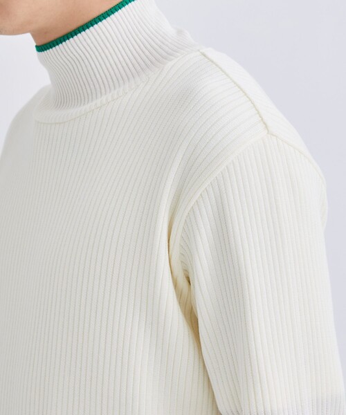 LiNoH(リノー)の「MULTI COLOR RIB KNIT/マルチカラーリブニット(ニット/セーター・メンズ・ブルー/グリーン/ダークグレー・1/2)」の18枚目の写真