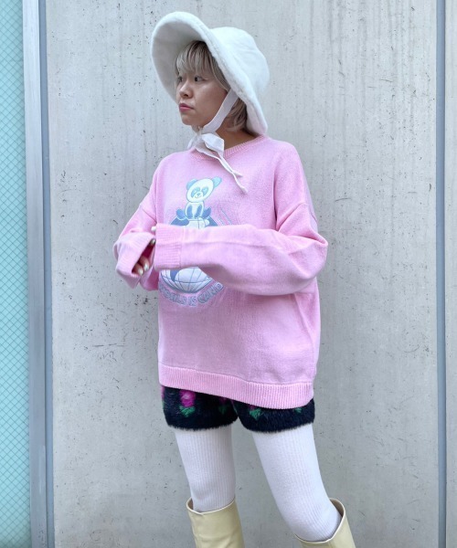 Candy Stripper（キャンディストリッパー）の「THE WORLD IS CANDY'S ニット（ニット/セーター・レディース・ピンク/アイボリー/ブラック/ブルー・2）」の22枚目の写真