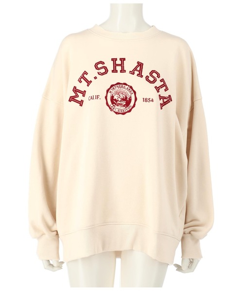 ANAP（アナップ）の「フロッキープリント裏毛プルオーバー（スウェット・レディース・グレー/ベージュ系その他/ネイビー・FREE）」の16枚目の写真