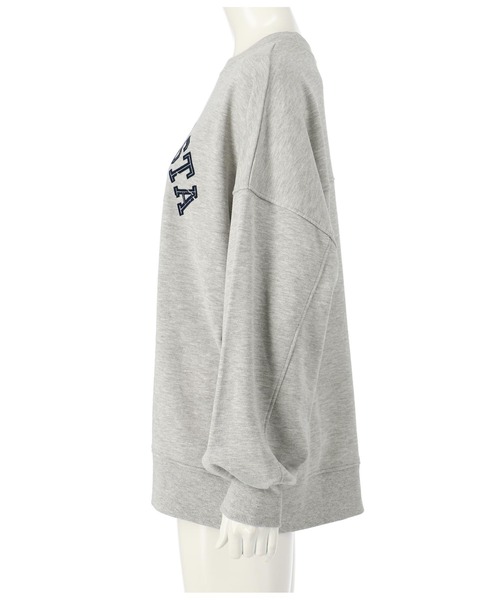 ANAP（アナップ）の「フロッキープリント裏毛プルオーバー（スウェット・レディース・グレー/ベージュ系その他/ネイビー・FREE）」の18枚目の写真