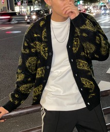 ペイズリー柄カーディガン