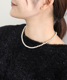 ★SLOBE IENA★ニュアンスメタルビーズネックレス☆スローブイエナ☆ SLOBE ミックスメタルビーズネックレス（ネックレス）｜SLOBE