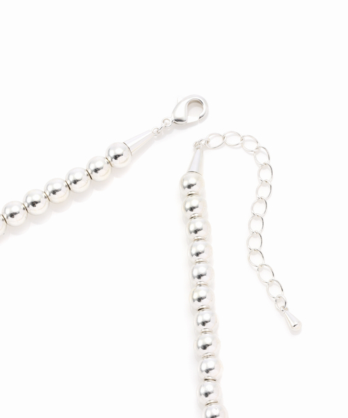 SLOBE IENA（スローブイエナ）の「SLOBE IENA メタルビーズショートネックレス（ネックレス・レディース・シルバー・FREE）」の8枚目の写真