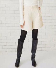 美脚 　キルティングショートパンツ 【選べる2丈展開】