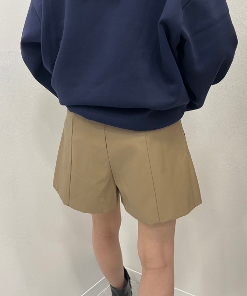 nemne store（ネンネストア）の「【低身長用サイズあり】フェイクレザーショートパンツ（その他パンツ・レディース・ブラック/ブラウン/ベージュ・SMALL/MEDIUM）」の17枚目の写真