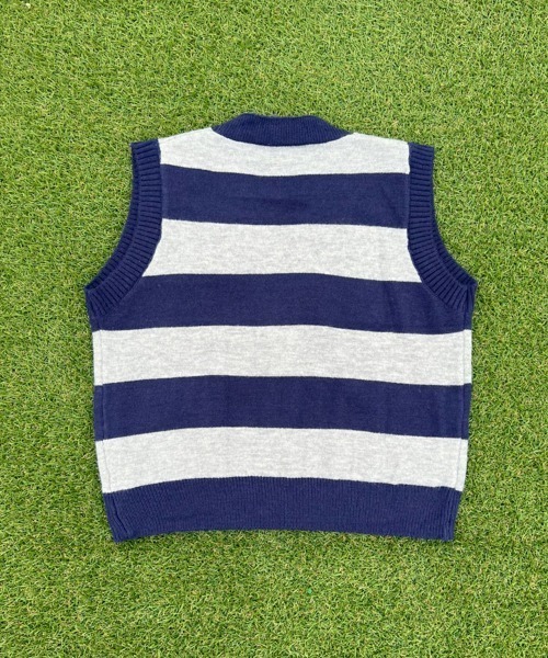 BEATJIVE（ビートジャイブ）の「ボーダー ベスト ニット カーディガン レディース（ニット/セーター・レディース・ブラック系その他/ブラウン系その他/ブルー系その他・FREE）」の14枚目の写真