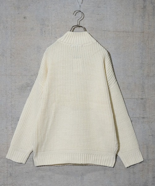 JOHN'S CLOSET(ジョンズクローゼット)の「【50】ケーブル切り替え ボトルネックニット(ニット/セーター・メンズ・ホワイト/グリーン/ベージュ/ブラック/グレー・MEDIUM/LARGE)」の17枚目の写真