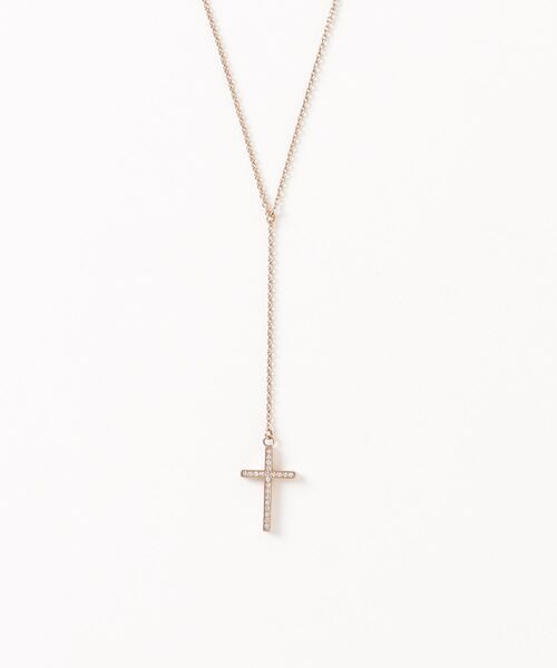 Mag.（マグ）の「【W】【it】【MA-002】金属アレルギー対応 クロスモチーフストーンネックレス（ネックレス・メンズ・ピンクゴールド/ブラック/シルバー・FREE）」の3枚目の写真
