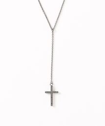 Mag. | 【W】【it】【MA-002】金属アレルギー対応 クロスモチーフストーンネックレス(ネックレス)