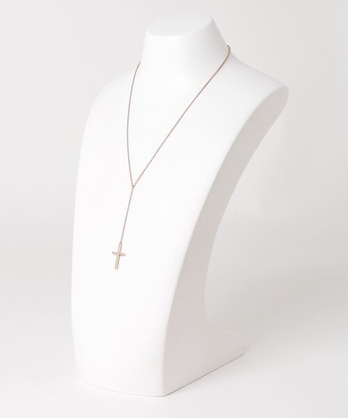 Mag.（マグ）の「【W】【it】【MA-002】金属アレルギー対応 クロスモチーフストーンネックレス（ネックレス・メンズ・ピンクゴールド/ブラック/シルバー・FREE）」の4枚目の写真