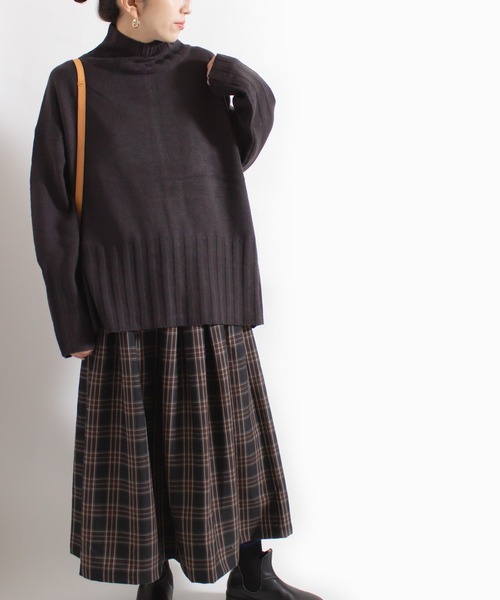 ALL ORDINARIES（オールオーディナリーズ）の「チェックWタックスカート（スカート・レディース・グリーン/レッド・F）」の7枚目の写真