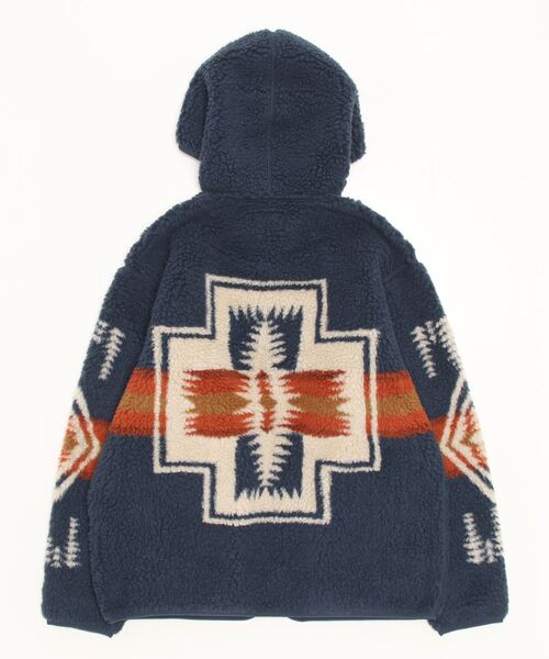 PENDLETON(ペンドルトン)の「【 PENDLETON / ペンドルトン 】 BOAZIP HOODIE ジップ パーカー 2475-9016 MNY(ブルゾン・メンズ・アイボリー/ブラック/ネイビー・MEDIUM/LARGE)」の4枚目の写真