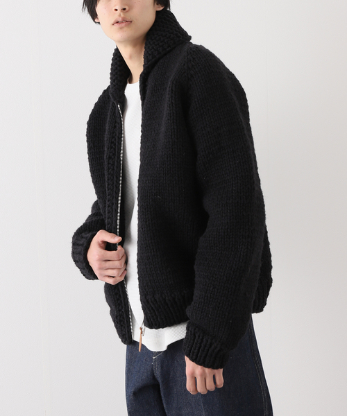 KANATA(カナタ)の「【KANATA × JOURNAL STANDARD / カナタ】別注カウチンセーター(カーディガン/ボレロ・メンズ・ベージュ・44/46)」の7枚目の写真