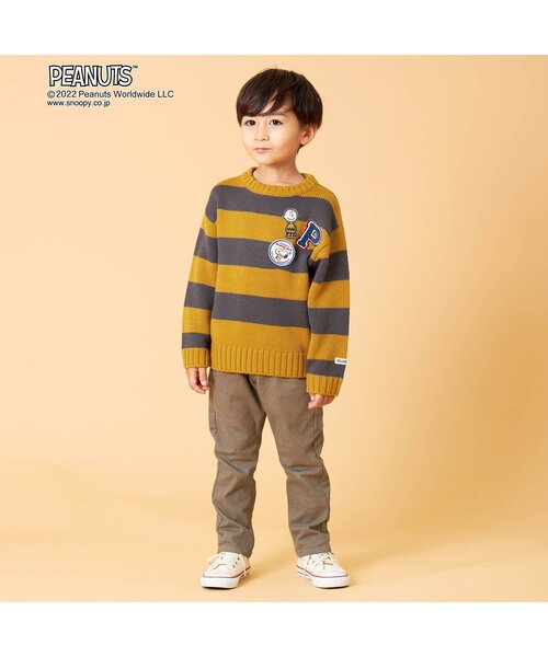 PEANUTS(ピーナッツ)の「PEANUTS3色3柄ニット(ニット/セーター・キッズ・グレー/レインボー/マスタード・80/90/100/110/120/130/140)」の4枚目の写真