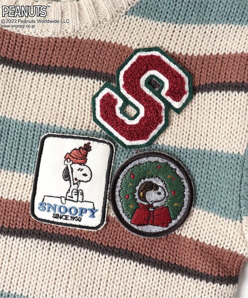 PEANUTS(ピーナッツ)の「PEANUTS3色3柄ニット(ニット/セーター・キッズ・グレー/レインボー/マスタード・80/90/100/110/120/130/140)」の17枚目の写真