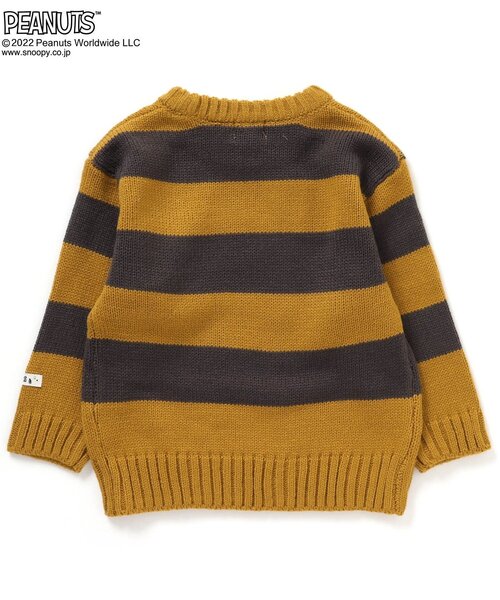 PEANUTS(ピーナッツ)の「PEANUTS3色3柄ニット(ニット/セーター・キッズ・グレー/レインボー/マスタード・80/90/100/110/120/130/140)」の9枚目の写真