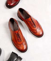 MURATA ORIGINAL921027ウイングチップ茶26 TUFF（タフ）British Classic 本革底 ウィングチップ ビジネス