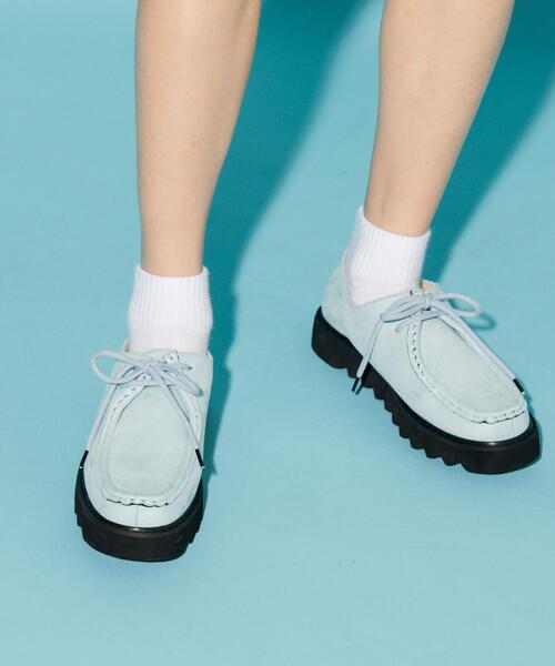 CITEN(シテン)の「<CITEN>シャークソールチロリアンシューズ(ブーツ・レディース・ブラック/ライトブルー・S/M/L)」の2枚目の写真