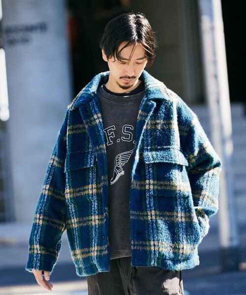 JOURNAL STANDARD シャギーチェックCPOジャケット LサイズXL JOURNAL STANDARD（ジャーナルスタンダード）の「シャギー チェック