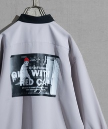Red Cap Girl | 【a-r】〔Red Cap Girl/レッドキャップガール〕ナチュラルストレッチポリエステル RCGバックプリント クレリック ルーズサイズシャツ 長袖(シャツ/ブラウス)