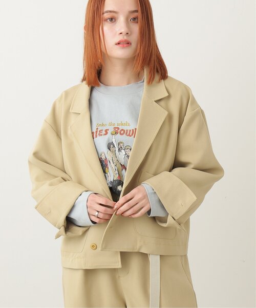 DOUBLE NAME（ダブルネーム）の「微配色ショート丈ジャケット