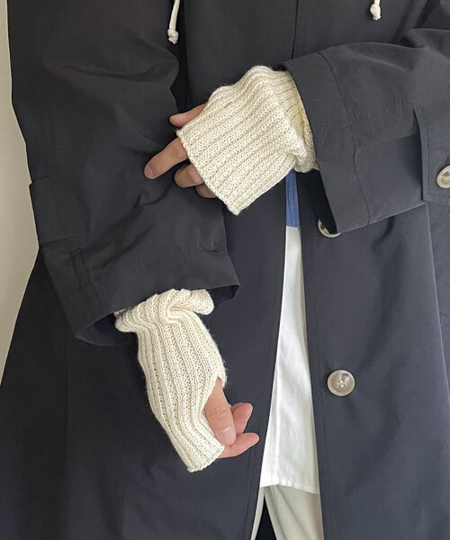 fredy emue（フレディエミュ）の「コットンアームカバー（アームカバー・レディース・ライトグリーン/キナリ/ブラウン・FREE）」の16枚目の写真