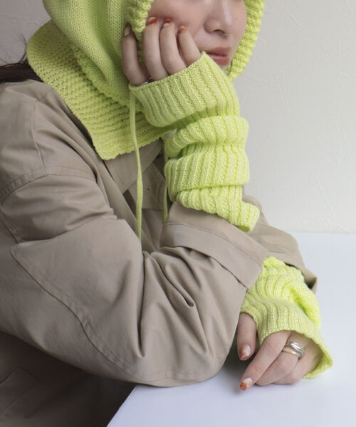 fredy emue（フレディエミュ）の「コットンアームカバー（アームカバー・レディース・ライトグリーン/キナリ/ブラウン・FREE）」の22枚目の写真