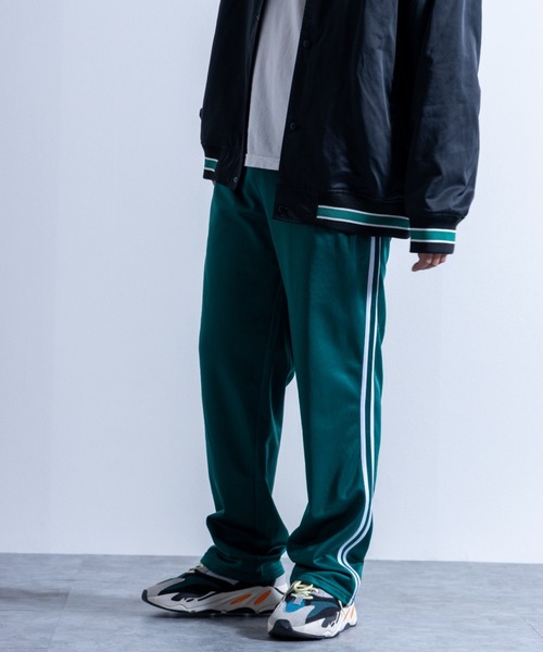 NYLAUS(ナイラス)の「トリコット カラージャージ サイドライン トラックパンツ(その他パンツ・メンズ・ブルー/レッド/ブラック/グリーン・L/LL/M)」の3枚目の写真