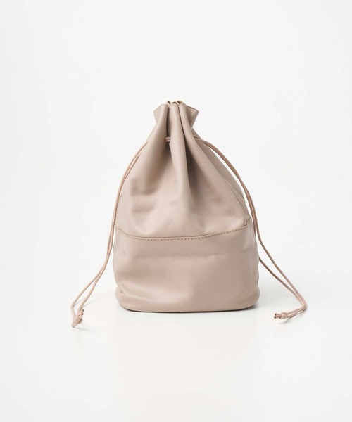 MADULI（マドゥリ）の「MADULI ミニ巾着バッグ（ハンドバッグ・メンズ・ブラック/ダークブラウン/ライトベージュ/シルバー・FREE）」の9枚目の写真