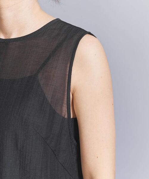 BEAUTY&YOUTH UNITED ARROWS（ビューティーアンドユースユナイテッドアローズ）の「楊柳シアーノースリーブワンピース -ウォッシャブル-（ワンピース・レディース・ライトブルー/ブラック/オリーブ/その他7/オレンジ・S/M）」の10枚目の写真