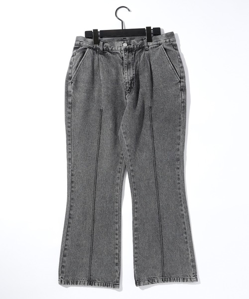 THISIS(ディスイズ)の「12oz デニム セミフレアパンツ(デニムパンツ・メンズ・ブラック/インディゴブルー/ケミカルウォッシュ/ブラック系その他/ブルー系その他・LARGE/MEDIUM/X-LARGE)」の3枚目の写真