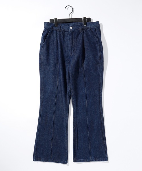 THISIS(ディスイズ)の「12oz デニム セミフレアパンツ(デニムパンツ・メンズ・ブラック/インディゴブルー/ケミカルウォッシュ/ブラック系その他/ブルー系その他・LARGE/MEDIUM/X-LARGE)」の4枚目の写真