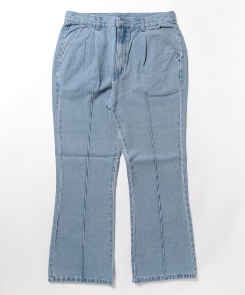 THISIS(ディスイズ)の「12oz デニム セミフレアパンツ(デニムパンツ・メンズ・ブラック/インディゴブルー/ケミカルウォッシュ/ブラック系その他/ブルー系その他・LARGE/MEDIUM/X-LARGE)」の9枚目の写真