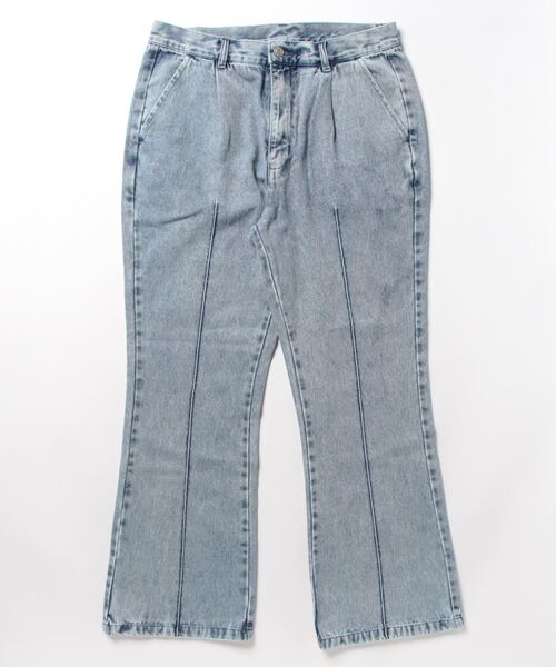 THISIS(ディスイズ)の「12oz デニム セミフレアパンツ(デニムパンツ・メンズ・ブラック/インディゴブルー/ケミカルウォッシュ/ブラック系その他/ブルー系その他・LARGE/MEDIUM/X-LARGE)」の7枚目の写真
