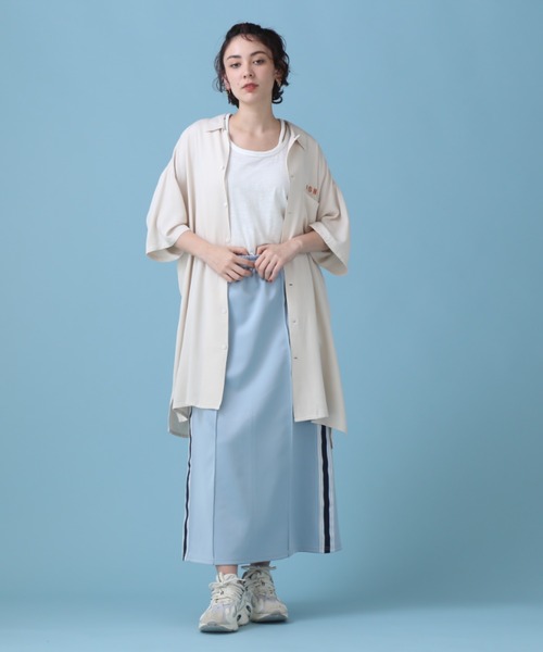 AVIREX（アヴィレックス）の「《WEB&DEPOT限定》TRACK SKIRT/ トラックスカート（スカート・レディース・オリーブ/ブラック/ライトブルー・FREE）」の19枚目の写真