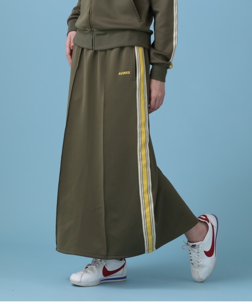 AVIREX（アヴィレックス）の「《WEB&DEPOT限定》TRACK SKIRT/ トラックスカート（スカート・レディース・オリーブ/ブラック/ライトブルー・FREE）」の10枚目の写真