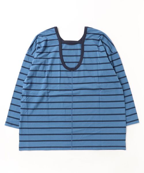 WoM(ワム)の「MULTI BORDER TOPS(Tシャツ/カットソー・レディース・オフホワイト/ネイビー/ピンク/ライトブルー・FREE)」の6枚目の写真