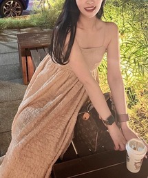 Pin strap volumy dress