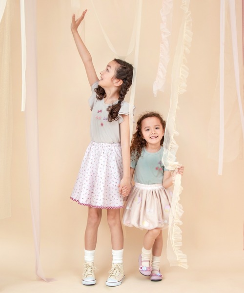 panpantutu(パンパンチュチュ)の「【マイメロディ・シナモロール・チェリー】サーキュラースカート(パンツ付) L/110-130cm(スカート・キッズ・ピンク系その他/ライトブルー/ベビーピンク・LARGE)」の17枚目の写真