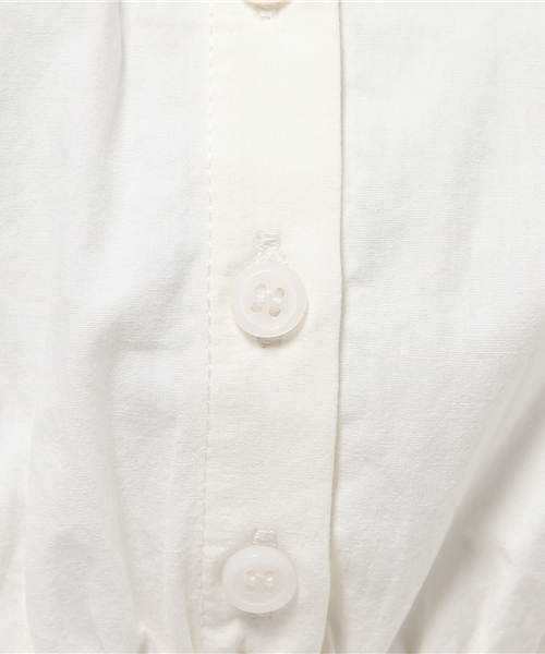 mystic（ミスティック）の「【Omekashi】ウエストリブシャツワンピース（ワンピース・レディース・カーキ/オフホワイト/ネイビー・ﾌﾘ-）」の11枚目の写真