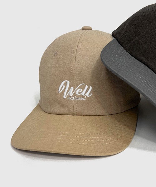 Well-Tailored(ウェルテイラード)の「Well-Tailored 6PANEL ベースボール キャップ WL(キャップ・メンズ・ベージュ/スミクロ/ブラック・FREE)」の3枚目の写真