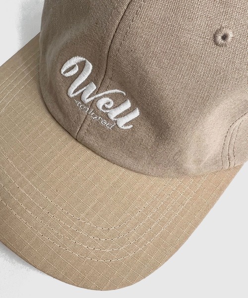 Well-Tailored(ウェルテイラード)の「Well-Tailored 6PANEL ベースボール キャップ WL(キャップ・メンズ・ベージュ/スミクロ/ブラック・FREE)」の6枚目の写真
