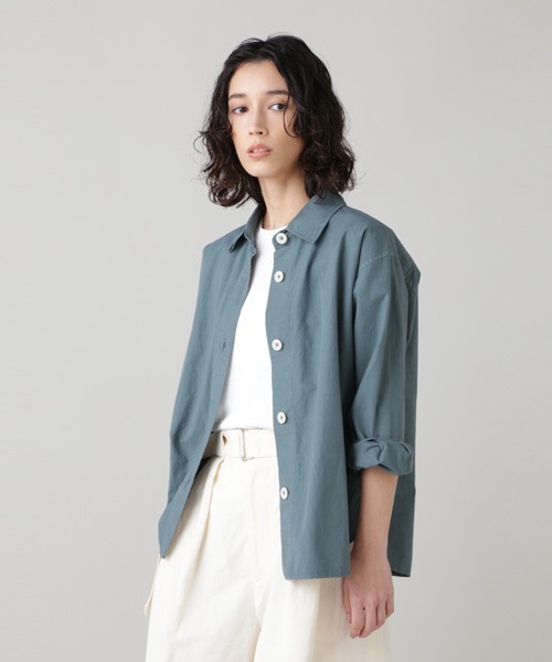 MHL. LIGHT WASHED COTTON POPLIN SHIRT
